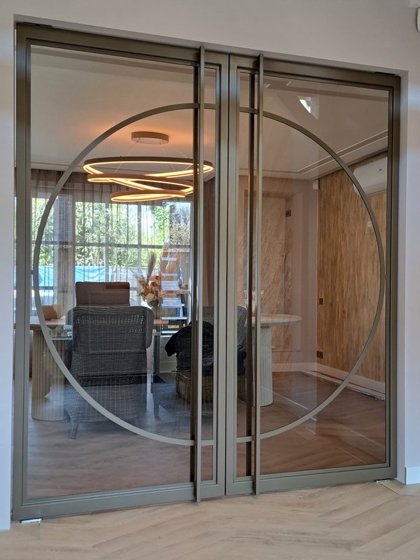 Dubbele deur brons eigen ontwerp