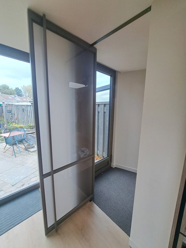 enkele deur Celine privacy glas